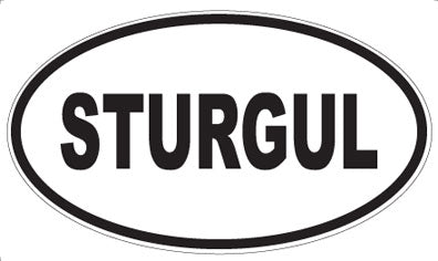 STURGUL - Oval Sticker