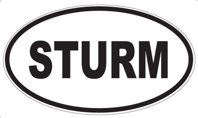 STURM - Oval Sticker