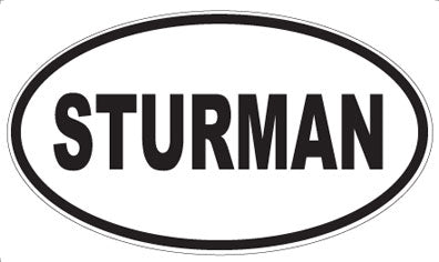 STURMAN - Oval Sticker
