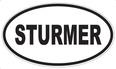 STURMER - Oval Sticker