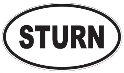 STURN - Oval Sticker