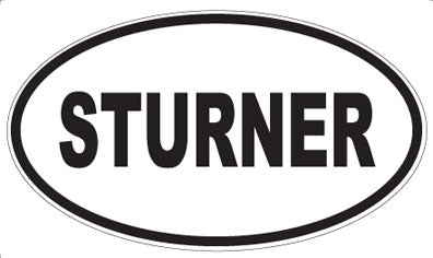 STURNER - Oval Sticker