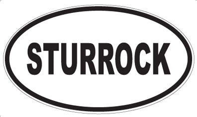 STURROCK - Oval Sticker