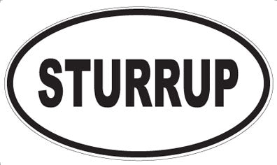 STURRUP - Oval Sticker