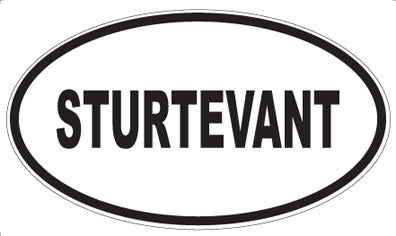 STURTEVANT - Oval Sticker