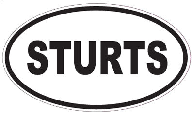 STURTS - Oval Sticker