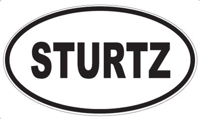 STURTZ - Oval Sticker