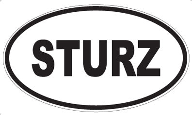 STURZ - Oval Sticker