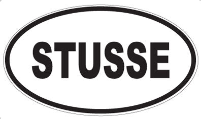 STUSSE - Oval Sticker
