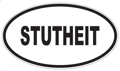 STUTHEIT - Oval Sticker