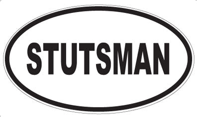 STUTSMAN - Oval Sticker