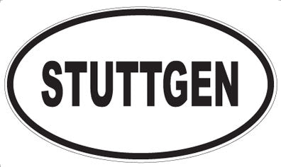 STUTTGEN - Oval Sticker