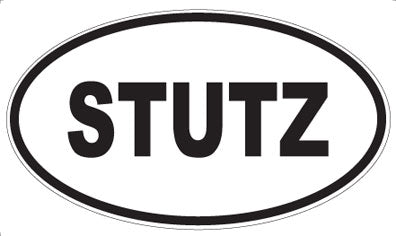 STUTZ - Oval Sticker