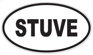 STUVE - Oval Sticker