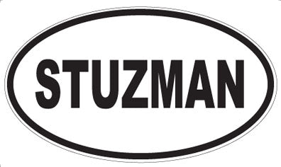 STUZMAN - Oval Sticker