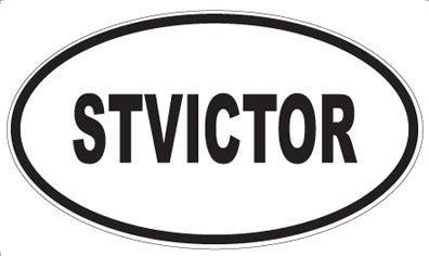 STVICTOR - Oval Sticker
