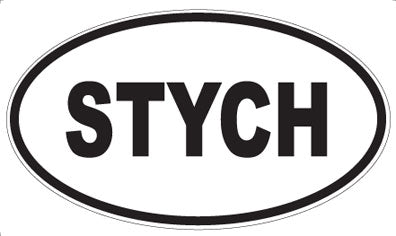STYCH - Oval Sticker