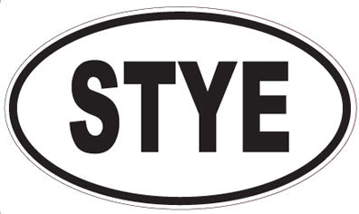 STYE - Oval Sticker