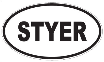STYER - Oval Sticker