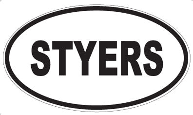 STYERS - Oval Sticker