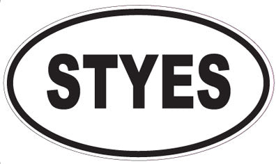 STYES - Oval Sticker