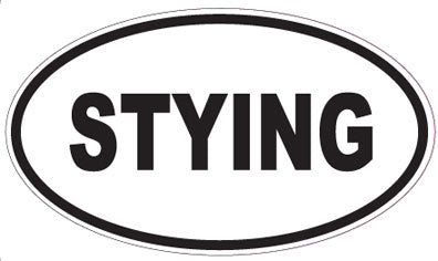 STYING - Oval Sticker