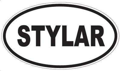 STYLAR - Oval Sticker
