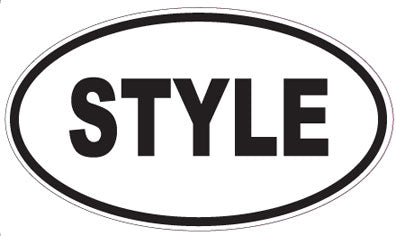 STYLE - Oval Sticker