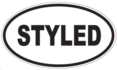 STYLED - Oval Sticker