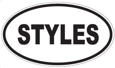 STYLES - Oval Sticker