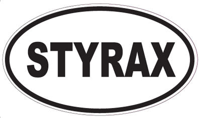 STYRAX - Oval Sticker