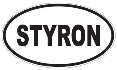 STYRON - Oval Sticker