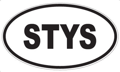 STYS - Oval Sticker