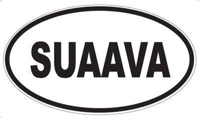 SUAAVA - Oval Sticker