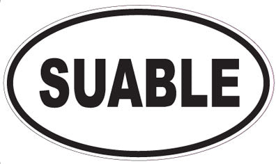SUABLE - Oval Sticker