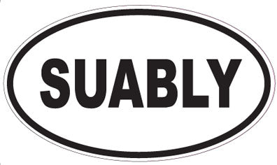 SUABLY - Oval Sticker