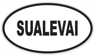SUALEVAI - Oval Sticker