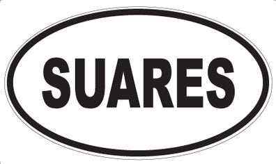 SUARES - Oval Sticker