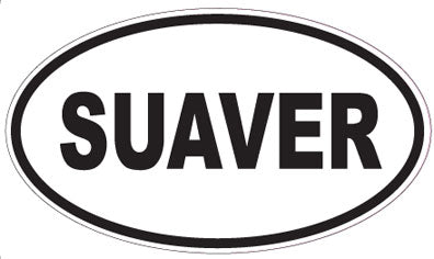 SUAVER - Oval Sticker