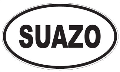 SUAZO - Oval Sticker