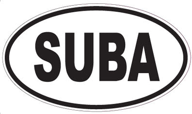 SUBA - Oval Sticker
