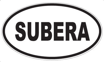 SUBERA - Oval Sticker