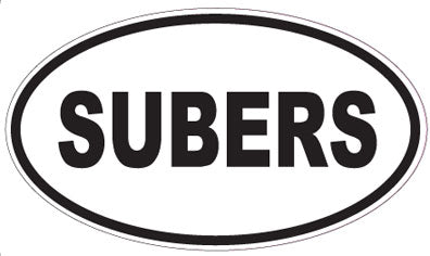 SUBERS - Oval Sticker