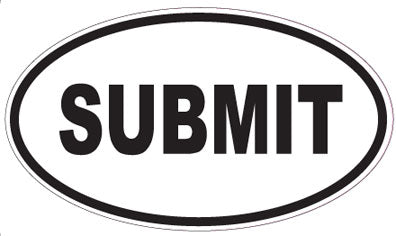 SUBMIT - Oval Sticker
