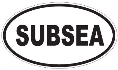 SUBSEA - Oval Sticker