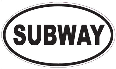SUBWAY - Oval Sticker