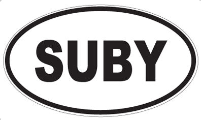 SUBY - Oval Sticker