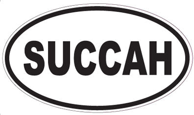 SUCCAH - Oval Sticker