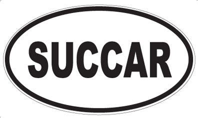 SUCCAR - Oval Sticker