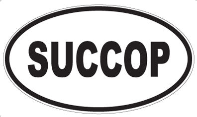 SUCCOP - Oval Sticker